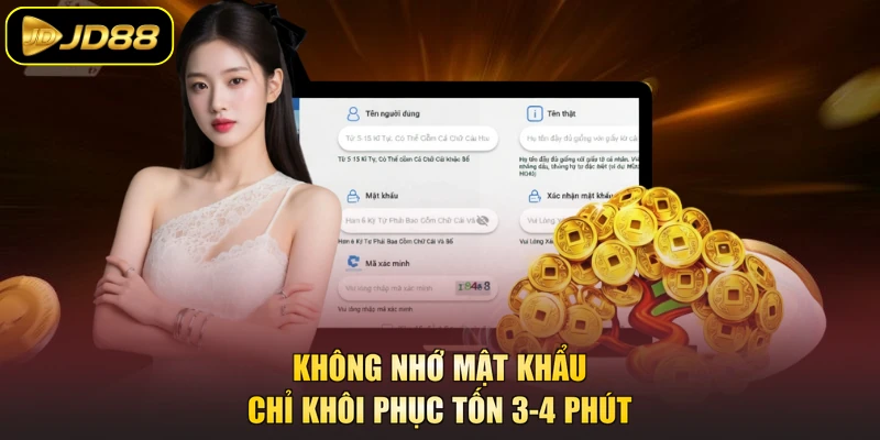 Không nhớ mật khẩu chỉ khôi phục tốn 3-4 phút